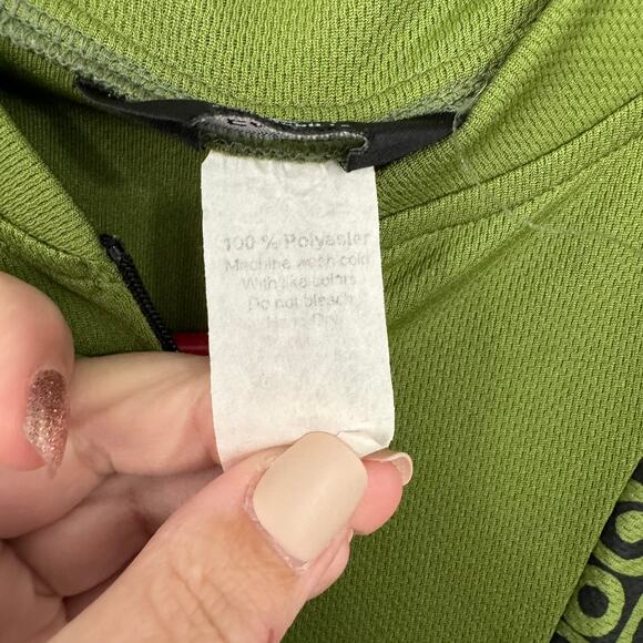 Canari Men's Multi Pocket Cycling Half Zip Pullover Top Approx Size Medium Green - Picture 3 of 8